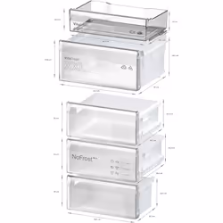 Bosch Serie 4 KGN362LDF frigorifero con congelatore Libera installazione 321 L D Acciaio inox - Vista aggiuntiva 7