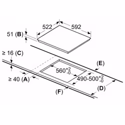 Bosch Serie 4 PUC611BB5E piano cottura Nero Da incasso 60 cm Piano cottura a induzione 3 Fornello(i) - Vista aggiuntiva 5