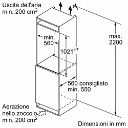 Bosch Serie 4 KIR31VFE0 frigorifero Da incasso 165 L E Bianco - Vista aggiuntiva 6