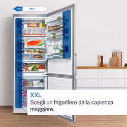 Bosch Serie 4 KGN497LDF frigorifero con congelatore Libera installazione 440 L D Acciaio inox - Vista aggiuntiva 7