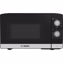 Bosch Serie 2 FFL020MS2, Superficie piana, Solo microonde, 20 L, 800 W, Manopola, Nero, Acciaio inox