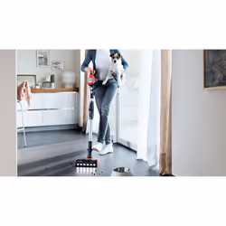 Bosch BBS711ANM scopa elettrica Aspirapolvere a bastone Batteria Secco Senza sacchetto 0,3 L Nero, Rosso, Acciaio inox - Vista aggiuntiva 8