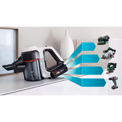 Bosch BCS711XXL scopa elettrica Aspirapolvere a bastone Batteria Secco Senza sacchetto 0,3 L Bianco 3 Ah - Vista aggiuntiva 8