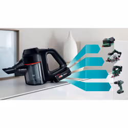 Bosch BCS712XXL scopa elettrica Aspirapolvere a bastone Batteria Secco Senza sacchetto 0,3 L Nero 3 Ah - Vista aggiuntiva 7