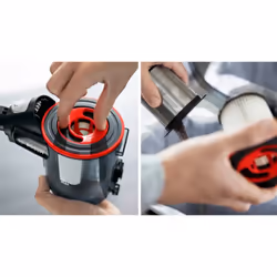 Bosch BSS71125AH scopa elettrica Aspirapolvere a bastone 2 in 1 Batteria Secco Senza sacchetto Nero, Blu - Vista aggiuntiva 4