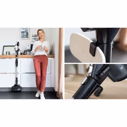 Bosch BSS711W scopa elettrica Aspirapolvere a bastone Batteria Secco Senza sacchetto 0,3 L Nero, Argento, Bianco - Vista aggiuntiva 8