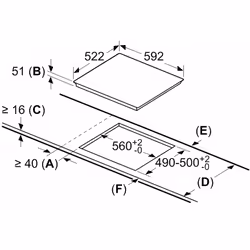 Bosch Serie 4 PID631BB5E piano cottura Nero Da incasso 59.2 cm Piano cottura a induzione 3 Fornello(i) - Vista aggiuntiva 5