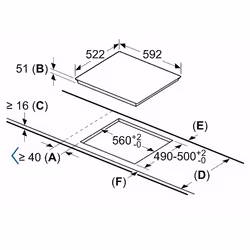 Bosch Serie 4 PID61RBB5E piano cottura Nero Da incasso 59.2 cm Piano cottura a induzione 3 Fornello(i) - Vista aggiuntiva 5