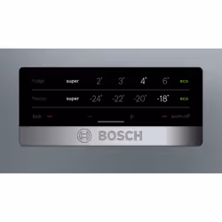 Bosch Serie 4 KGN36MLEB Frigorifero combinato da libera installazione 186 x 60 cm Metal look Classe E