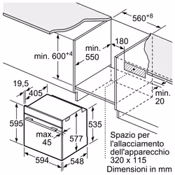 Bosch Serie 8 HBG7341B2 Forno da incasso 60 x 60 cm Nero Classe A+ - Vista aggiuntiva 6