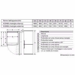 Bosch Serie 6 KGN86AIDR frigorifero con congelatore Libera installazione 631 L D Acciaio inox - Vista aggiuntiva 7