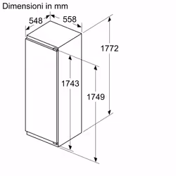Bosch Serie 2 Frigorifero monoporta da incasso con congelatore, 177.5 x 56 cm - Vista aggiuntiva 6