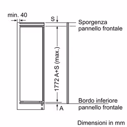 Bosch Serie 2 Frigorifero monoporta da incasso con congelatore, 177.5 x 56 cm - Vista aggiuntiva 7