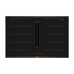 Bosch Serie 8 PXX875D57E piano cottura Nero Da incasso 80 cm Piano cottura a induzione 4 Fornello(i) Cappa da incasso