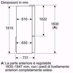 Bosch Serie 6 KFD96APEA frigorifero side-by-side Libera installazione 574 L E Acciaio inox - Vista aggiuntiva 8
