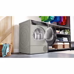Bosch Serie 8 WQB246CX0 asciugatrice Libera installazione Caricamento frontale 9 kg A+++ Argento - Vista aggiuntiva 4