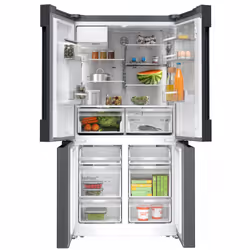 Bosch Serie 6 KFI96AXEA Frigorifero side-by-side 574 L Nero, Acciaio inox classe E No Frost - Vista aggiuntiva 2