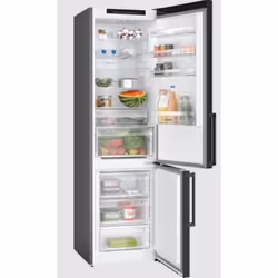 Bosch Serie 4 KGN39OXBT frigorifero con congelatore Libera installazione 363 L B Nero
