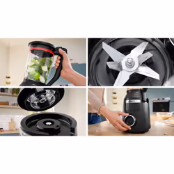 Bosch Serie 6 MMB6652B frullatore 2 L Frullatore da tavolo 1800 W Nero - Vista aggiuntiva 6