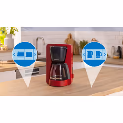 Bosch TKA3M134 Macchina da caffè americana MyMoment Rosso - Vista aggiuntiva 5
