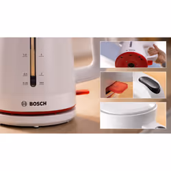 Bosch TWK3M121 bollitore elettrico 1,7 L 2400 W Bianco - Vista aggiuntiva 5