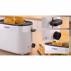 Bosch TAT2M121 tostapane 6 2 fetta/e 950 W Bianco - Vista aggiuntiva 5