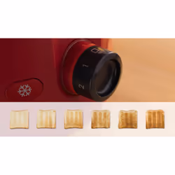 Bosch TAT2M124 tostapane 6 2 fetta/e 950 W Rosso - Vista aggiuntiva 6