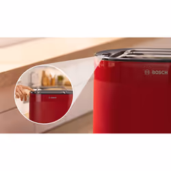 Bosch TAT2M124 tostapane 6 2 fetta/e 950 W Rosso - Vista aggiuntiva 8