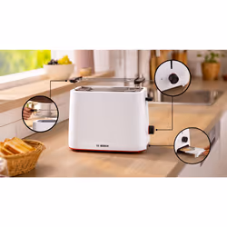 Bosch TAT3M121 tostapane 4 fetta/e 950 W Bianco - Vista aggiuntiva 4