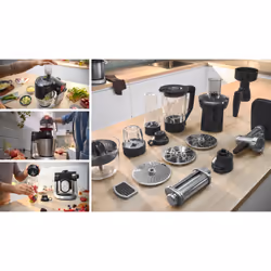 Bosch Serie 6 MUMS6ZS17 Macchina da Cucina 1600 W Nero, Inox spazzolato - Vista aggiuntiva 8