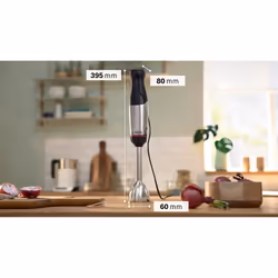 Bosch Serie 6 MSM6M621 frullatore 0,5 L Frullatore ad immersione 1000 W Nero, Acciaio inox - Vista aggiuntiva 2