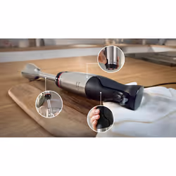 Bosch Serie 6 MSM6M621 frullatore 0,5 L Frullatore ad immersione 1000 W Nero, Acciaio inox - Vista aggiuntiva 4