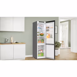 Bosch Serie 4 KGN392XCF frigorifero con congelatore Libera installazione 363 L C Nero - Vista aggiuntiva 7