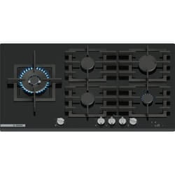 Bosch Serie 8 PRS9A6H40 piano cottura Nero Da incasso 90 cm Gas 5 Fornello(i)
