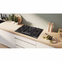 Bosch Serie 6 PPQ7A6I40 piano cottura Nero Da incasso 75.2 cm Gas 5 Fornello(i) - Vista aggiuntiva 4