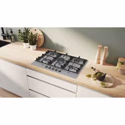 Bosch Serie 6 PCQ7A5I90 , Piano cottura a gas, 75 cm, Acciaio inox - Vista aggiuntiva 5