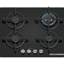 Bosch Serie 6 PPH6A6I10 piano cottura Nero Da incasso 59 cm Gas 4 Fornello(i)