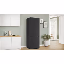Bosch Serie 4 KGN492XCF frigorifero con congelatore Libera installazione 440 L C Nero, Acciaio inox