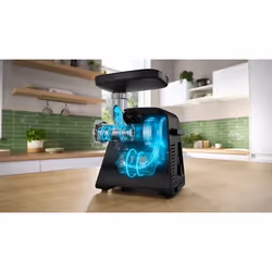 Bosch Serie 6 MFWS650B tritacarne 500 W Nero, Argento - Vista aggiuntiva 4