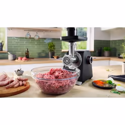 Bosch Serie 6 MFWS650B tritacarne 500 W Nero, Argento - Vista aggiuntiva 7