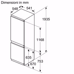 Bosch Serie 2 KIN965SE0 frigorifero con congelatore Da incasso 290 L E Bianco - Vista aggiuntiva 7