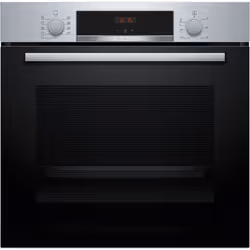 Bosch Serie 4 HBA534BS3F Forno da incasso 60 x 60 cm Acciaio Classe A+, Media, Forno elettrico, 71 L, 3400 W, 71 L, Ventilato