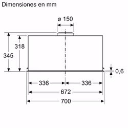 Bosch Serie 8 DLN78PC60 cappa aspirante Integrato Nero A++ 590 m³/h - Vista aggiuntiva 8