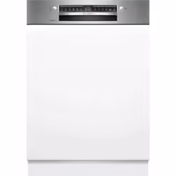 Bosch SMI4ECS28E, serie 4, lavastoviglie intelligente, parzialmente integrato 60 cm, cassetto portaposate, lavastoviglie Made ...
