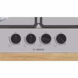 Bosch Serie 4 PGH6B5K60 , Piano cottura a gas, 60 cm, Acciaio inox