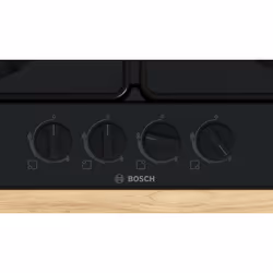 Bosch Serie 4 PGP6B6K80 , Piano cottura a gas, 60 cm, acciaio smaltato, Nero - Vista aggiuntiva 2