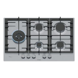 Bosch Serie 6 PCS7A5I95 piano cottura Acciaio inox Da incasso 75 cm Gas 5 Fornello(i)