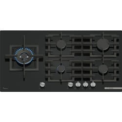 Bosch Serie 6 PPM9A6I40 , Piano cottura a gas, 90 cm, Vetro temperato, Nero