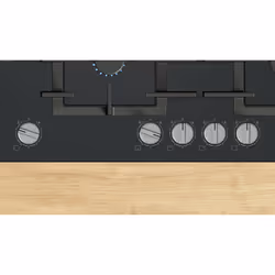 Bosch Serie 6 PPM9A6I40 , Piano cottura a gas, 90 cm, Vetro temperato, Nero