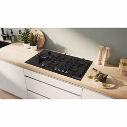 Bosch Serie 6 PPM9A6I40 , Piano cottura a gas, 90 cm, Vetro temperato, Nero - Vista aggiuntiva 5